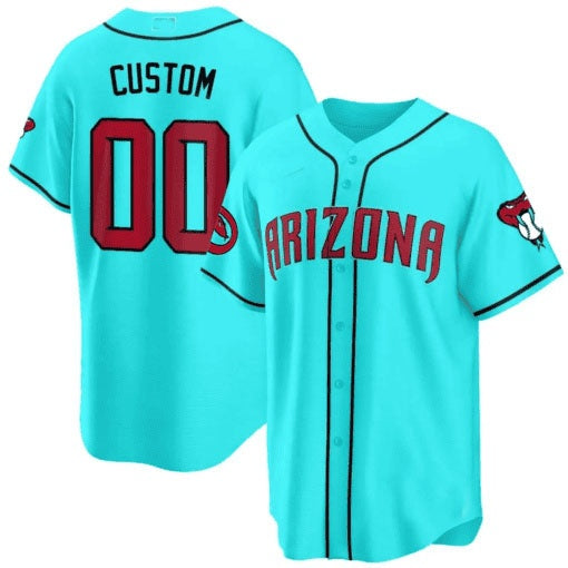 Custom Arizona Diamondbacks 2024 Cool Base Jersey V2 ¨C Teal 2 KLUNKIM