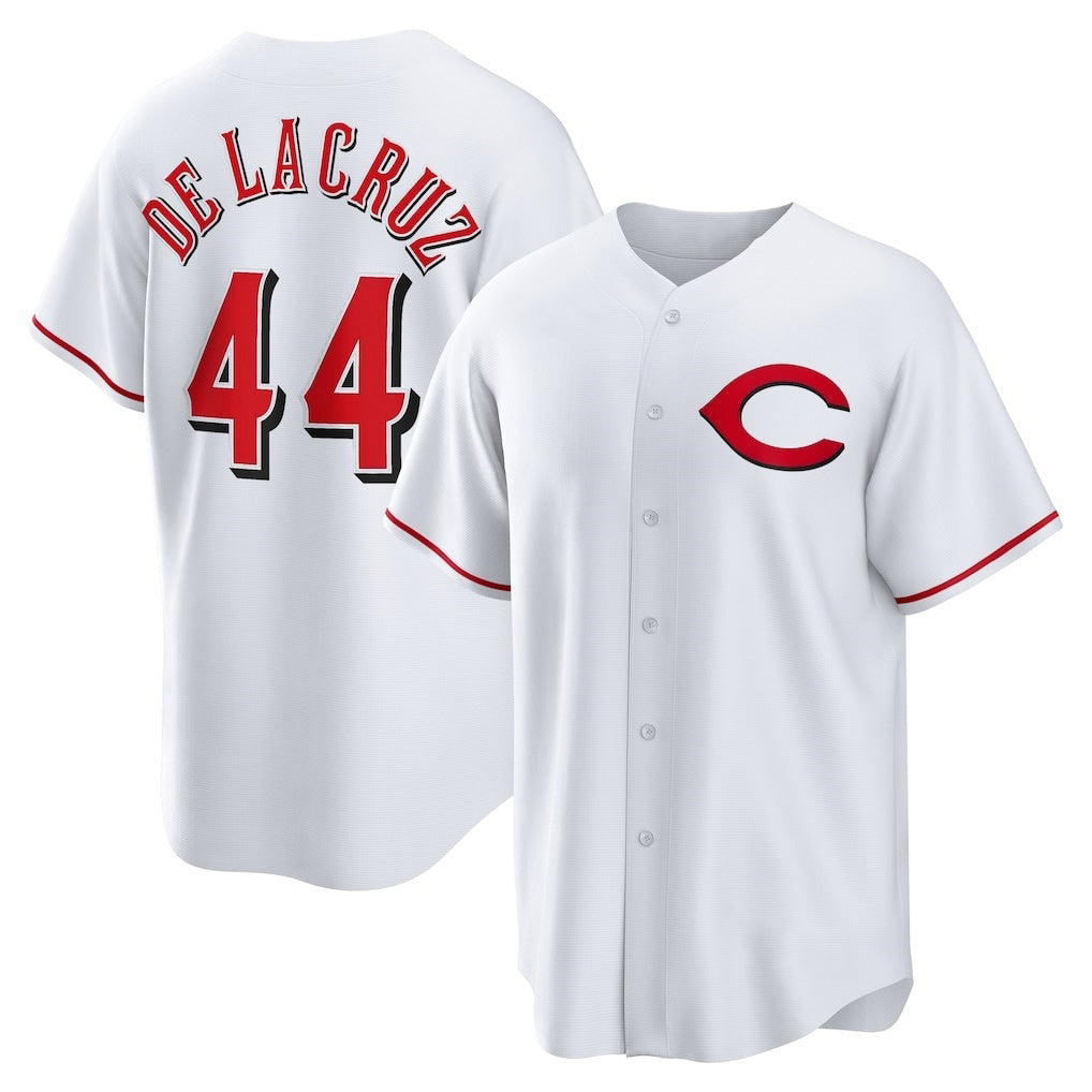 Cincinnati Reds #44 Elly De La Cruz White KLUNKIM Alternate 2 Replica Jersey