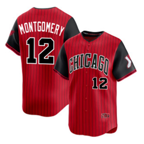 Chicago White Sox #12 Colson Montgomery Red Black KLUNKIM 2025 City Connect Limited Stitched Jersey