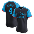 Arizona Diamondbacks #4 Ketel Marte Player Black KLUNKIM National League All-Star Limited Elite Home Game Stitched Jerseys