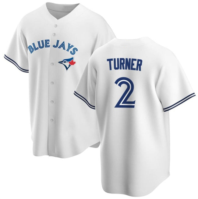 Toronto Blue Jays #2 Justin Turner White KLUNKIM Cool Base Stitched Jersey
