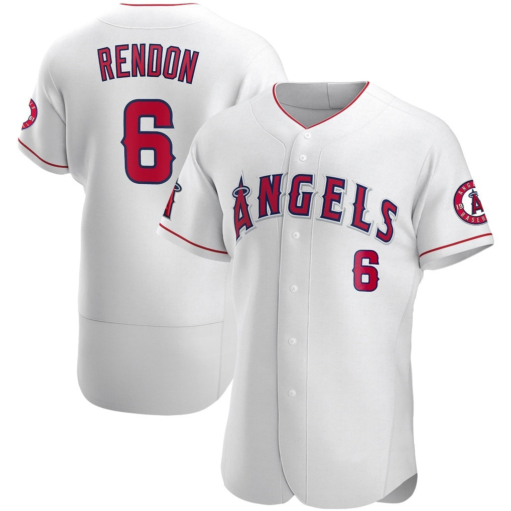 Los Angeles Angels #6 Anthony Rendon White KLUNKIM Authentic Player Jersey