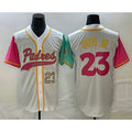 San Diego Padres #23 Fernando Tatis Jr Number White KLUNKIM NEW 2023 City Connect Cool Base Stitched Jersey 2