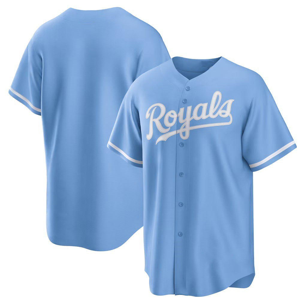 Kansas City Royals Light Blue KLUNKIM Alternate Replica Team Logo Jersey