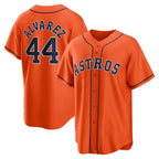 Houston Astros #44 Yordan ¨¢lvarez Orange KLUNKIM Alternate Replica Player Jersey