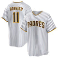 San Diego Padres #11 Yu Darvish White KLUNKIM Home Replica Player Jersey