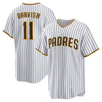San Diego Padres #11 Yu Darvish White KLUNKIM Home Replica Player Jersey