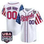 Custom Kansas City Royals America 250 Edition Vapor Premier Limited White KLUNKIM Stitched Jerseys