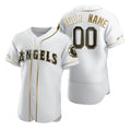 Custom Los Angeles Angels White KLUNKIM Stitched Flex Base Golden Edition Jersey