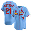 St. Louis Cardinals #21 Lars Nootbaar Light Blue KLUNKIM Alternate Limited Jersey