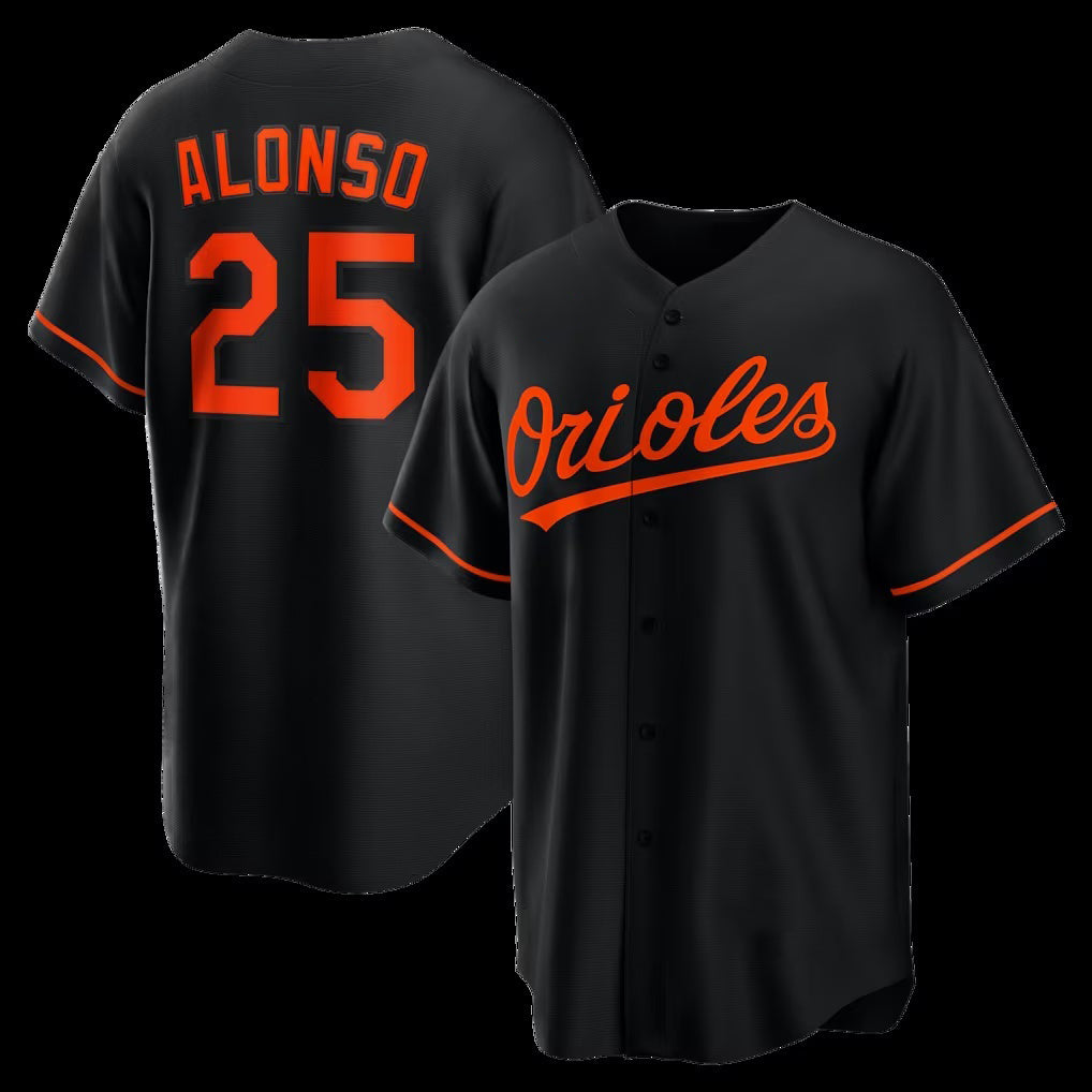 Baltimore Orioles #25 Pete Alonso Black KLUNKIM Alternate Replica Jersey
