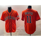 Houston Astros #11 Cam Smith Orange KLUNKIM Cool Base Stitched Jersey