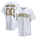 Custom Arizona Diamondbacks Active Player White KLUNKIM 2022 All-Star Cool Base Stitched Jersey