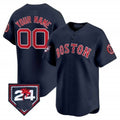 Custom Boston Red Sox 2024 Spring Training Patch Vapor Premier Limited Jersey - Navy KLUNKIM