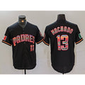 San Diego Padres #13 Manny Machado Black KLUNKIM Mexico Cool Base Stitched Jersey