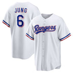 Texas Rangers #6 Josh Jung White KLUNKIM Replica Player Jersey