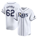 Tampa Bay Rays #62 Jonathan Aranda White KLUNKIM Home Limited Stitched Jersey