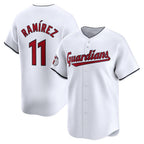 Cleveland Guardians #11 Jose Ramirez White KLUNKIM Home Limited Player Jersey