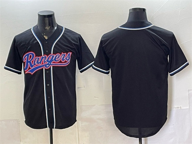 Texas Rangers Blank 2026 Fashion Replica Black KLUNKIM Out Stitched Jersey