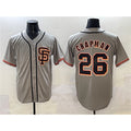 San Francisco Giants #26 Matt Chapman Gray KLUNKIM Cool Base Stitched Jersey