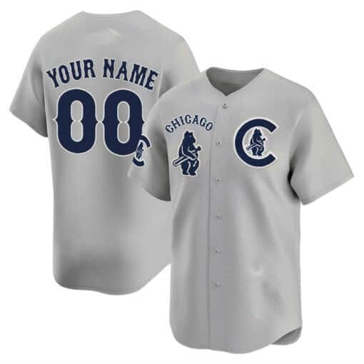 Custom Chicago Cubs Special Vapor Premier Limited Jersey V2 ¨C Gray KLUNKIM