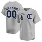 Custom Chicago Cubs Special Vapor Premier Limited Jersey V2 ¨C Gray KLUNKIM