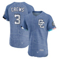 Washington Nationals #3 Dylan Crews Blue KLUNKIM 2025 City Connect Elite Player Jersey