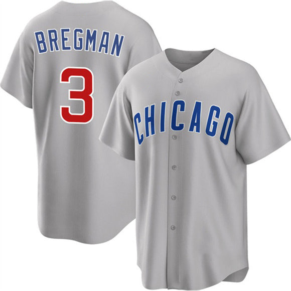 Chicago Cubs #3 Alex Bregman Gray KLUNKIM 2026 Cool Base Limited Stitched Jersey