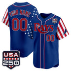 Custom Tampa Bay Rays America 250 Edition Vapor Premier Limited Royal KLUNKIM Stitched Jerseys