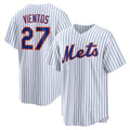 New York Mets #27 Mark Vientos White KLUNKIM Home Replica Jersey