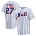 New York Mets #27 Mark Vientos White KLUNKIM Home Replica Jersey