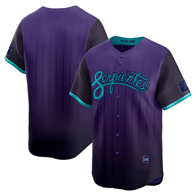 Arizona Diamondbacks Blank Purple KLUNKIM 2025 City Connect Limited Stitched Jersey