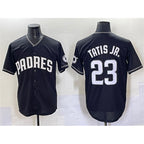 San Diego Padres #23 Fernando Tatis Jr. Black KLUNKIM Stitched Jersey
