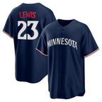 Minnesota Twins #23 Royce Lewis Navy KLUNKIM Alternate 2 Replica Jersey