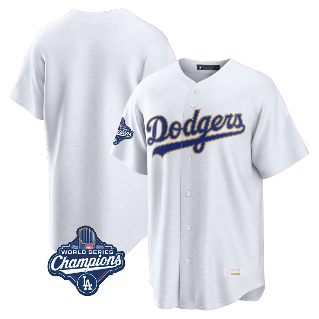 Los Angeles Dodgers Blank Player Gold White KLUNKIM 2026 Collection Stadium Limited World Series Meet Stitched Jerseys