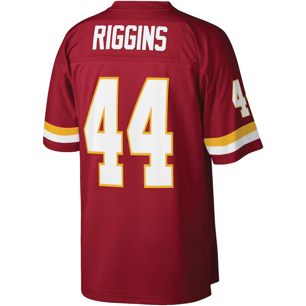 W.Football Team #44 John Riggins Mitchell & Ness Burgundy KLUNKIM Legacy Replica Jersey
