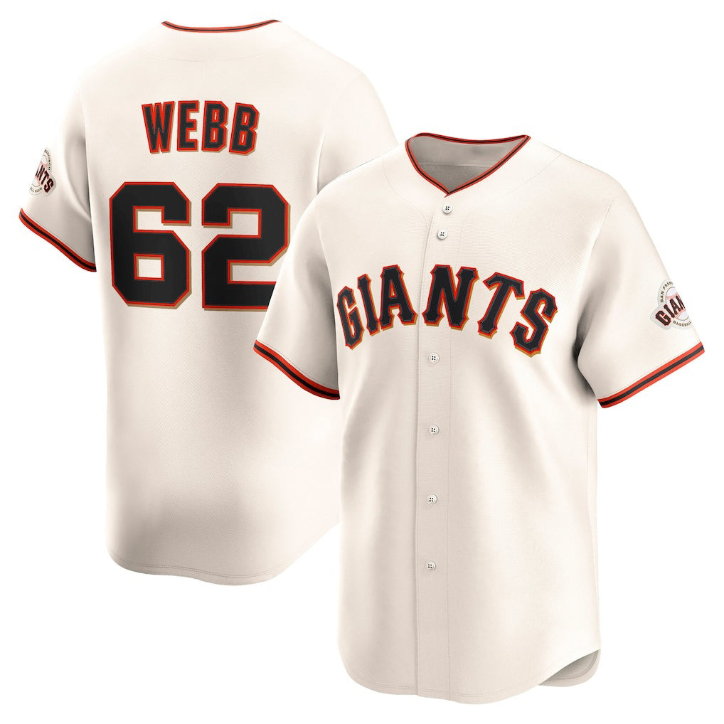 San Francisco Giants #62 Logan Webb Cream KLUNKIM Home Limited Player Jersey
