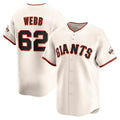 San Francisco Giants #62 Logan Webb Cream KLUNKIM Home Limited Player Jersey