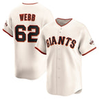 San Francisco Giants #62 Logan Webb Cream KLUNKIM Home Limited Player Jersey