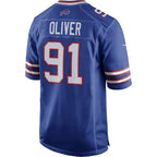 B.Bills #91 Ed Oliver Royal KLUNKIM Team Game Player Jersey