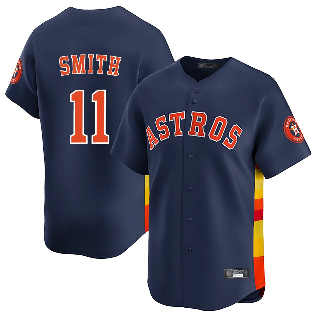Houston Astros #11 Cam Smith Player Navy KLUNKIM Home Limited Stitched Jerseys