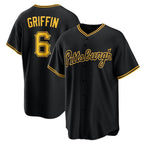 Pittsburgh Pirates #6 Konnor Griffin Black KLUNKIM Alternate Replica Jersey