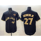 Toronto Blue Jays #27 Vladimir Guerrero Jr. Black Gold KLUNKIM 2025 American League Champions Limited Stitched Jersey