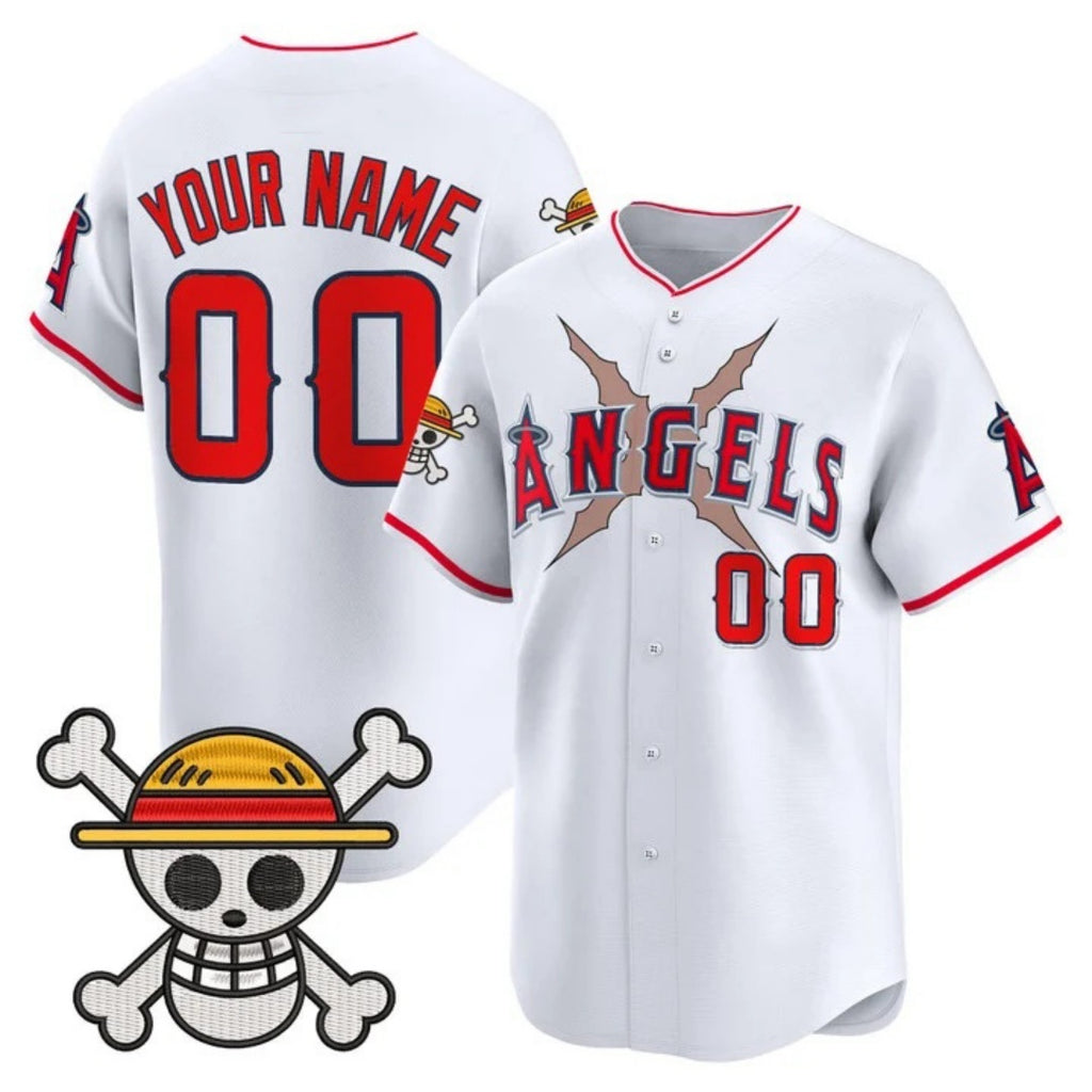 Custom Los Angeles Angels x One Piece White KLUNKIM Vapor Premier Limited Jersey - Stitched