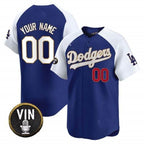 Custom Los Angeles Dodgers Vin Scully Patch Gold Trim Vapor Premier Limited Jersey ¨C Royal White KLUNKIM