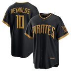 Pittsburgh Pirates #10 Bryan Reynolds Black KLUNKIM 2026 City Connect Stadium Jersey