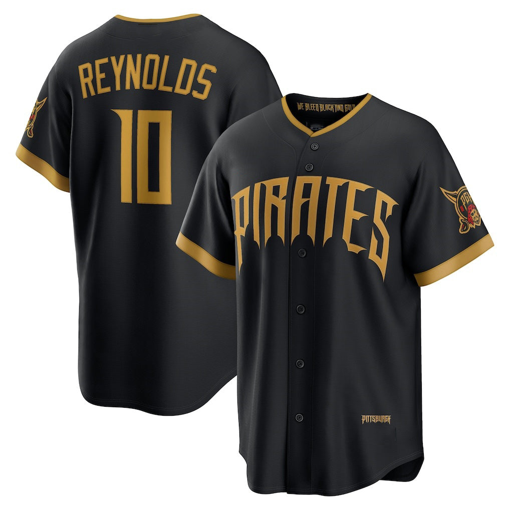 Pittsburgh Pirates #10 Bryan Reynolds Black KLUNKIM 2026 City Connect Stadium Jersey