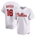 Philadelphia Phillies #16 Brandon Marsh White KLUNKIM Home Limited Player Jersey