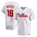 Philadelphia Phillies #16 Brandon Marsh White KLUNKIM Home Limited Player Jersey