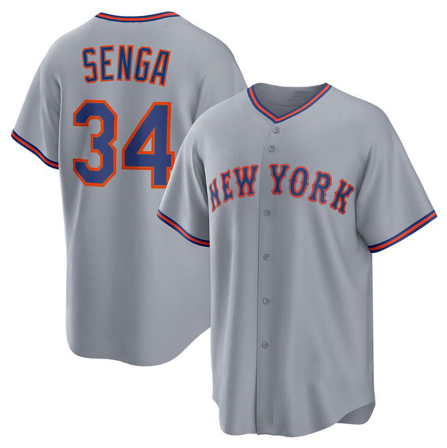 New York Mets #34 Kodai Senga Gray KLUNKIM 2025 Limited Stitched Jersey